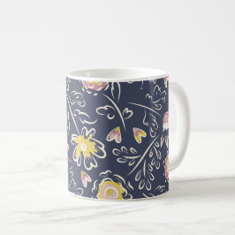 Blommigt Whirlwind Kaffemugg