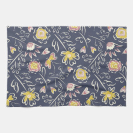 Blommigt Whirlwind Kökshandduk