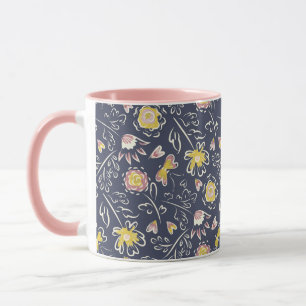 Blommigt Whirlwind Mugg