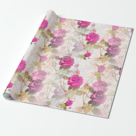 Blommigt Whispers: ZazzleWrapMagic Exklusiv Wraps Presentpapper