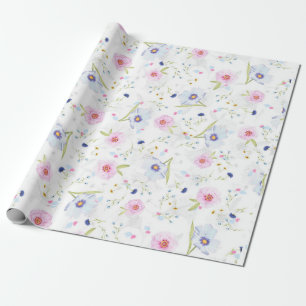 Blommigt Whispers: ZazzleWrapMagic Exklusiv Wraps Presentpapper