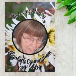 Blommigt White Spider Morsa Patch-fem fotomemorior