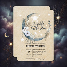 Blommigt White Twinkle Little Star Baby Shower