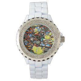 Blommigt White Watch w/Dreaming Effect Armbandsur