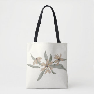 Blommigt White, Wildblommes Tote Bag Tygkasse