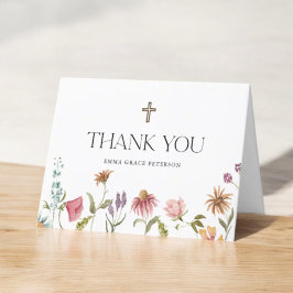 Blommigt WildblomGirl Baptism Tack