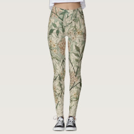 Blommigt William Morris Medway Mönster Leggings