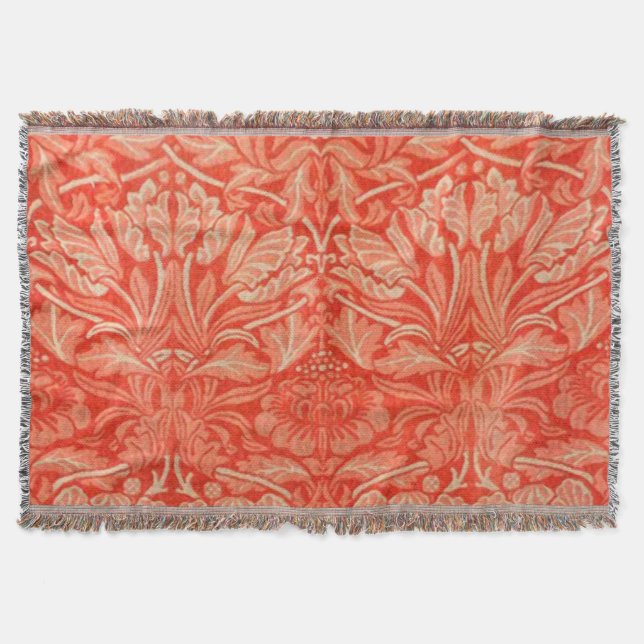 Blommigt William Morris-mönster Filt (Framsidan)