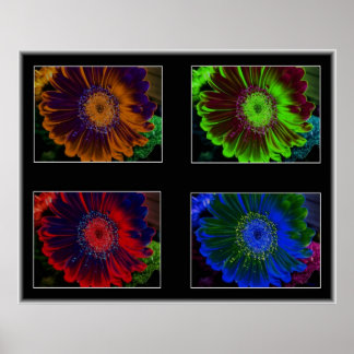 Blommigt Windows Poster