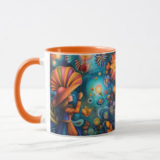 Blommigt Wonderland Mugg