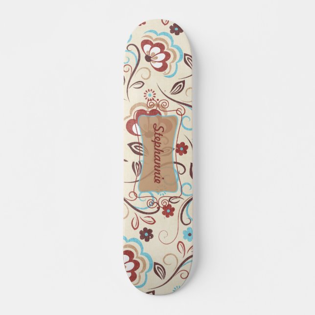 Blommigt Wonders Comp Skateboard (Framsida)