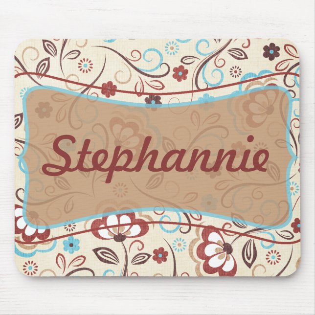 Blommigt Wonders Mousepad Musmatta (Framsidan)