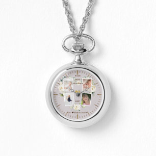 Blommigt World's Best Grandma Photo Mors dag Armbandsur