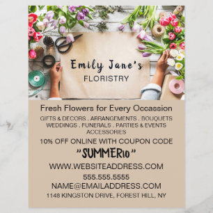 Blommigt Wrapping, Floristry Advertising Reklamblad