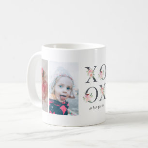 Blommigt XOXO 4 Fotokollage Kaffemugg