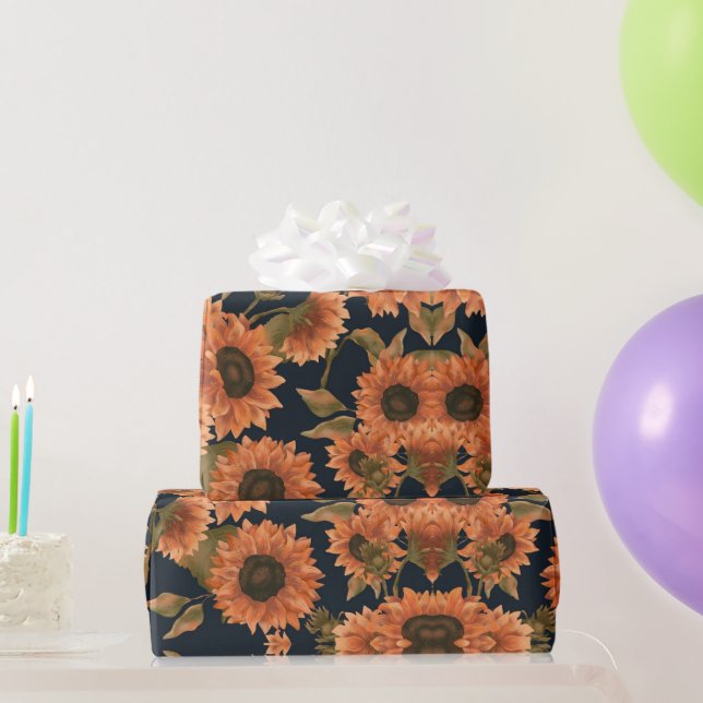 Blommigt Yta Mönster-Mode-dekorativ tropisk Presentpapper (Festgåvor)