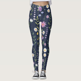 Blommigt Yta Mönster-Mode-Vår blommor Leggings