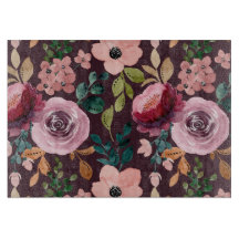 Blommigt Yta Mönster-Mode vattenfärgsfärgad