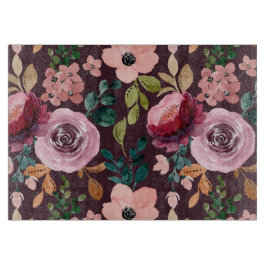 Blommigt Yta Mönster-Mode vattenfärgsfärgad