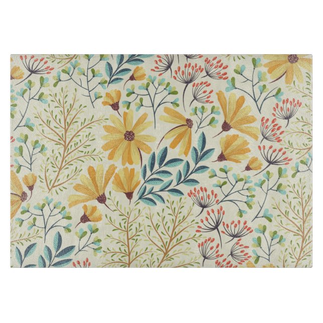 BLOMMIGT YTA MÖNSTER - SNYGGT ABSTRAKT TAPET (Framsidan)