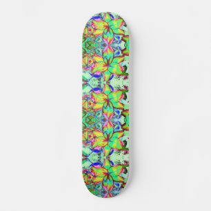blommigtar av elegant-abstrakt blommor skateboard bräda 20 cm