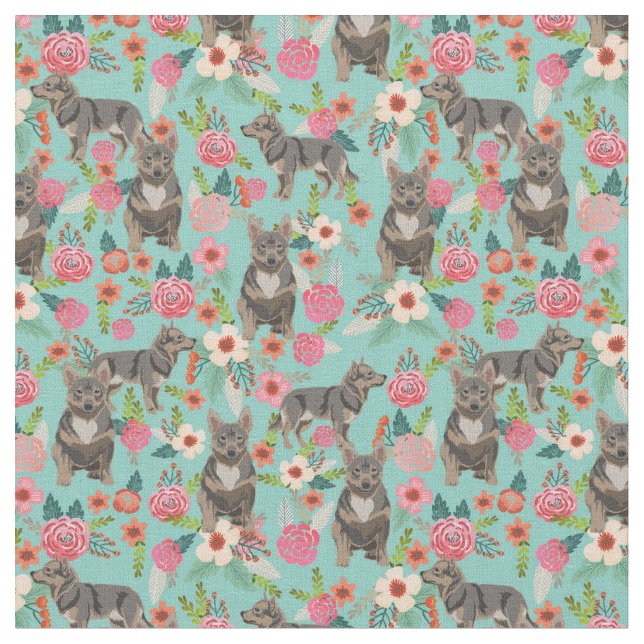 blommigtar av godisvallhund mynta tyg (Närbild)