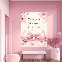 blommigtar av rosa bockkräm (Sweet 16 Welcome) Poster