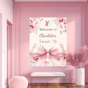 blommigtar av rosa bockkräm (Sweet 16 Welcome) Poster