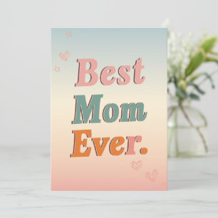 Blommigtar för bästa Mamma-Mors dag-kort någonsin