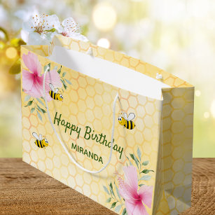 Blommigtar för bikakor från födelsedagen lycklig h
