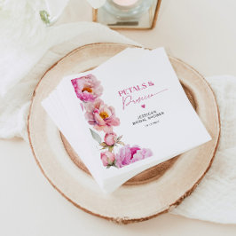 Blommigtar för Bright rosa och möhippa för åklagar Pappersservett