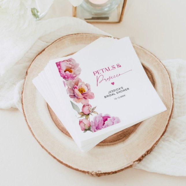 Blommigtar för Bright rosa och möhippa för åklagar Pappersservett (Skapare uppladdad)