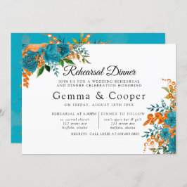 Blommigtar för Elegant av kalk och Orange Inbjudningar