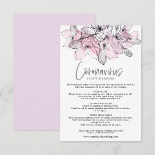 Blommigtar för genomskinlig vattenfärgning Rosa Co Tilläggskort