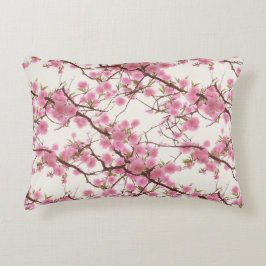 Blommigtar för krävande körsbärssystem prydnadskudde