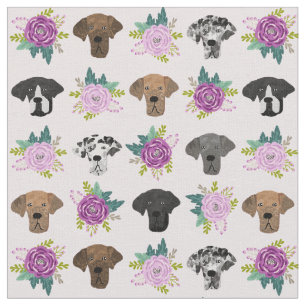 blommigtar för långivare i Great dane hund Tyg
