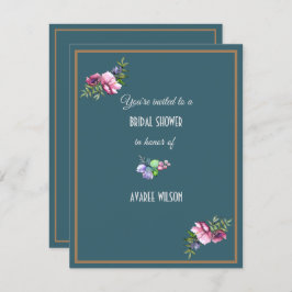 Blommigtar för Möhippan mörk Inbjudningar