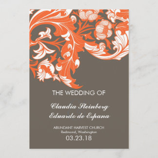 Blommigtar för Mörk och klassificering av Elegant Inbjudningar
