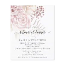 Blommigtar för Rosa av budget - inbjudan till repe