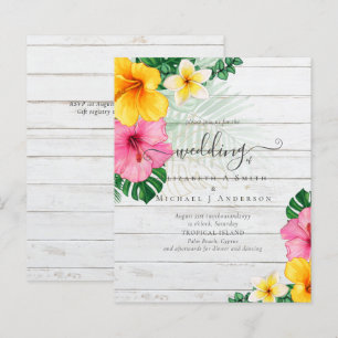 BLOMMIGTAR för tropisk paradise Beach Wedding i BU