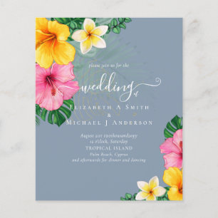 BLOMMIGTAR för tropisk paradise Beach Wedding i BU