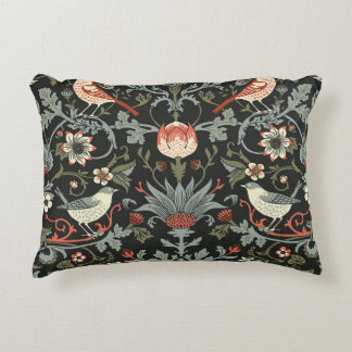 Blommigtar för Vintage av Mörk Prydnadskudde