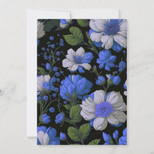 blommigtar för vit elegant i elegant silver inbjudningar