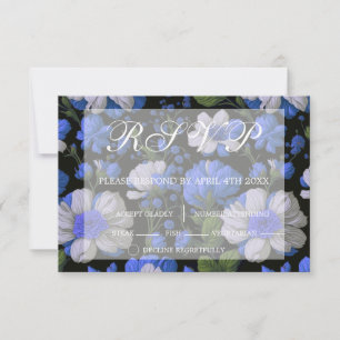 blommigtar för vit elegant i elegant silver OSA kort