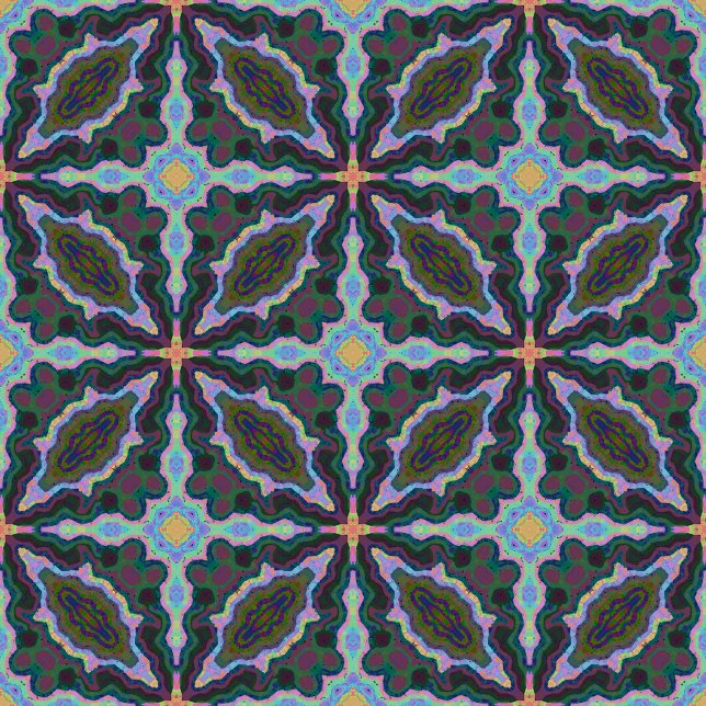 blommigtar fyrkantig klocka (Skapare uppladdad)