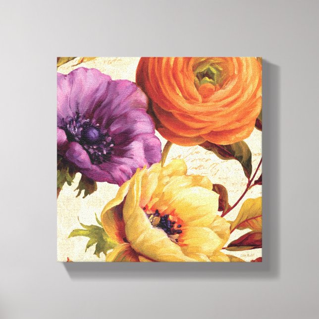 Blommigtar i Fullt Bloom Canvastryck (Framsida)