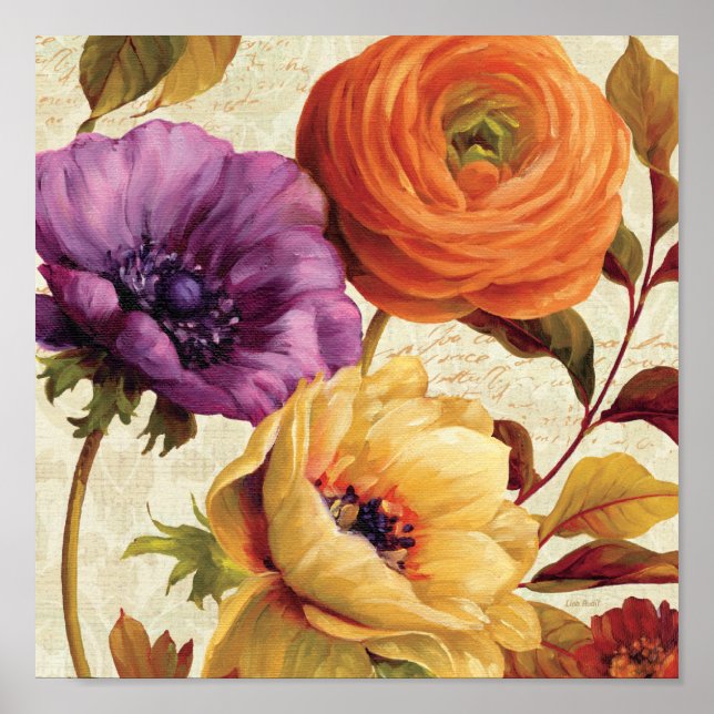 Blommigtar i Fullt Bloom Poster (Framsidan)