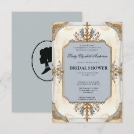 blommigtar i kristid Bridgerton Möhippa Invit Inbjudningar