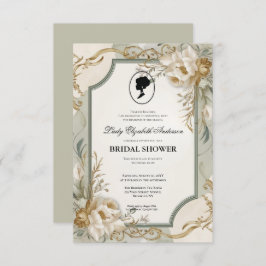 blommigtar i kristid Bridgerton Möhippa Invit Inbjudningar