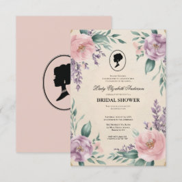 blommigtar i kristid Bridgerton Möhippa Invit Inbjudningar